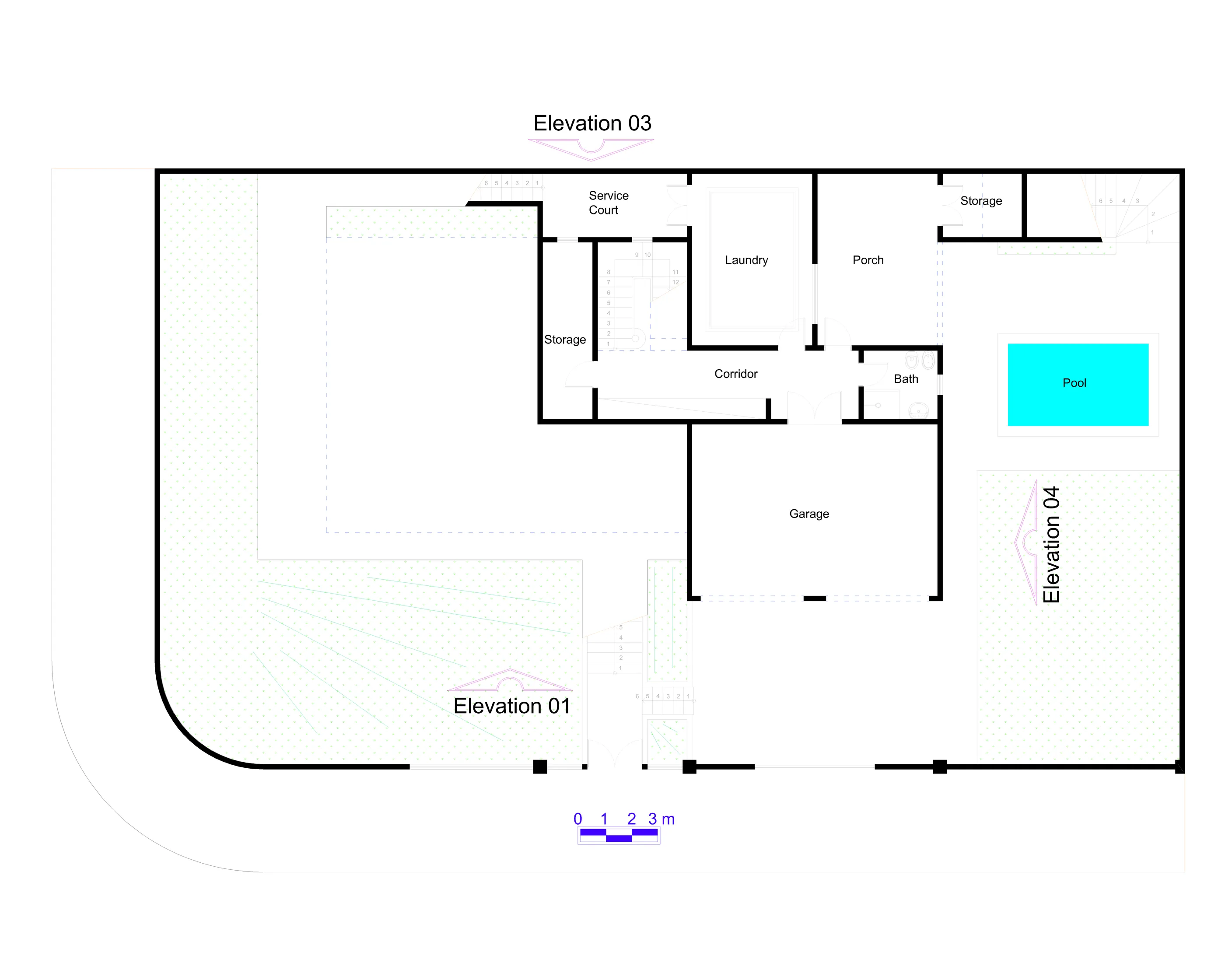02 - Lower Floor Plan